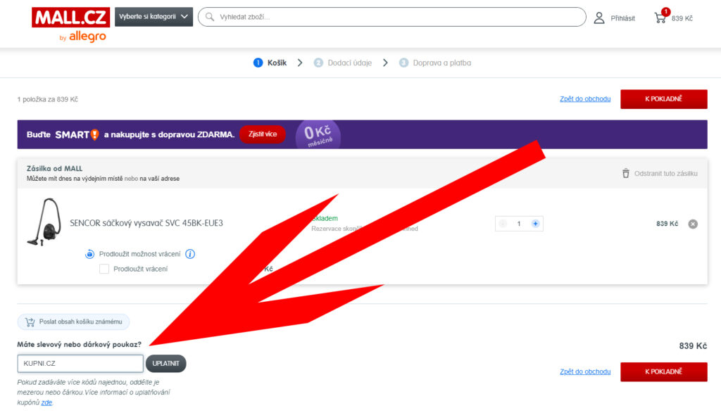 mall slevový kupon